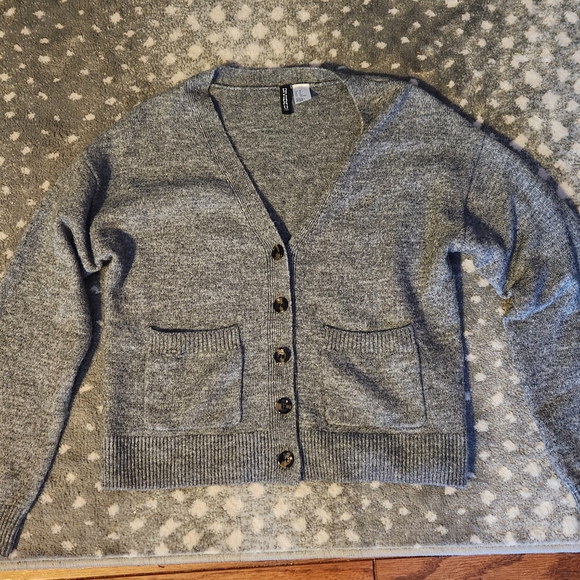 H&M Sweaters - Gray Button-Up Women's Sweater